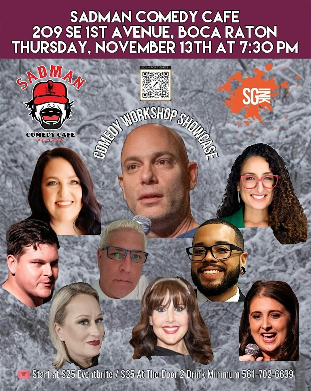 Graduation Showcase At Sadman Comedy Cafe, Boca Raton, 7:30 Showtime