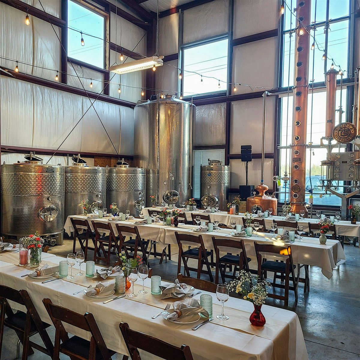 Dinner in the Field at Trail Distilling w\/ Twill Cellars