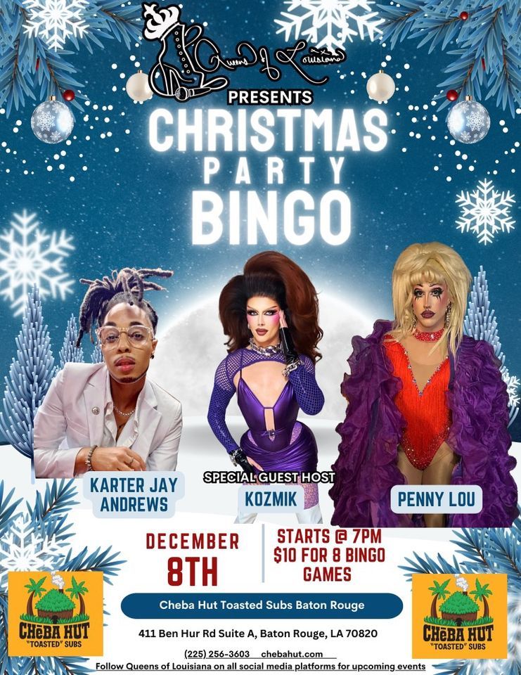 Cheba Hut Christmas Drag Bingo Party Cheba Hut "Toasted" Subs (Baton