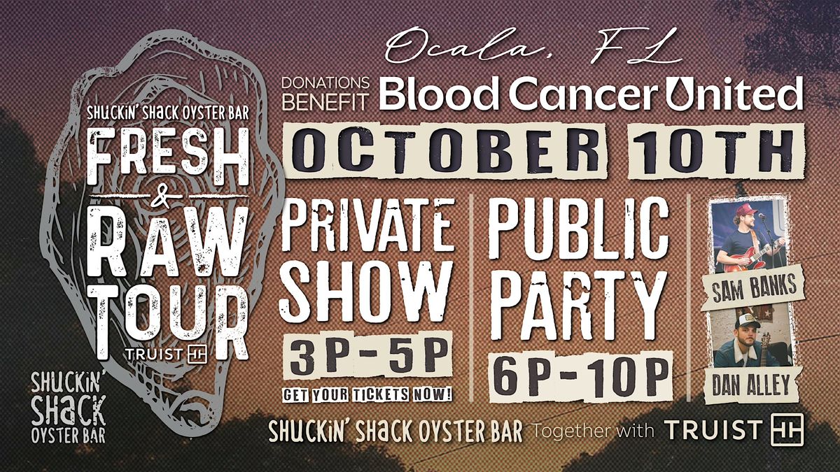 Shuckin' Shack's Fresh & Raw Tour To Benefit Blood Cancer United