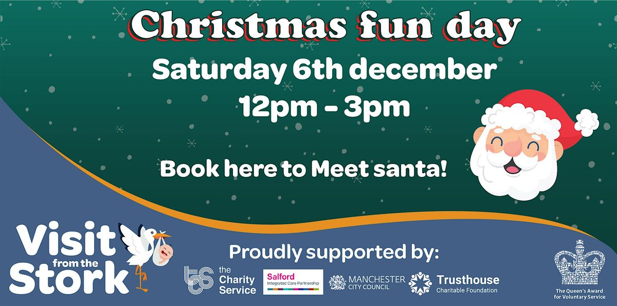 Meet Santa at the Visit from the Stork Christmas Fun Day