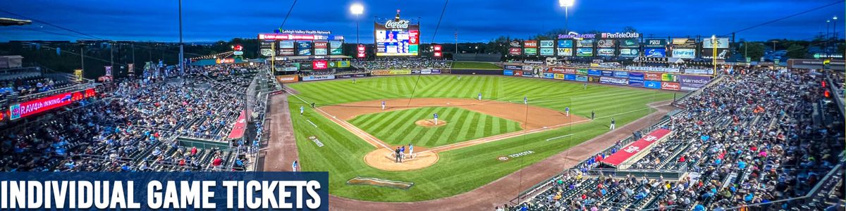 Toledo Mud Hens at Lehigh Valley IronPigs at Coca-Cola Park