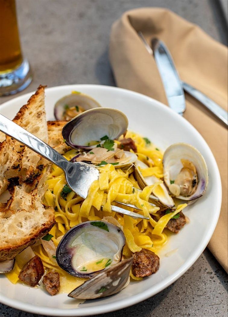 Hands-on Linguini Alla Vongollo w\/ Chef Jarrett 8.15 6pm