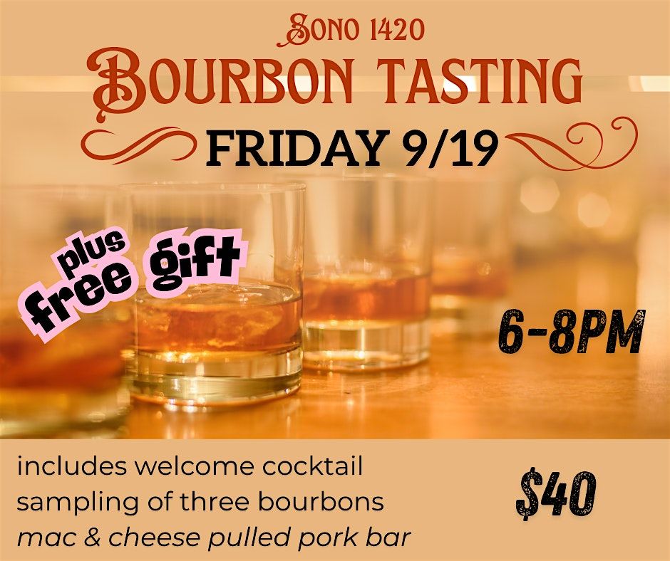 SoNo 1420 Bourbon Tasting