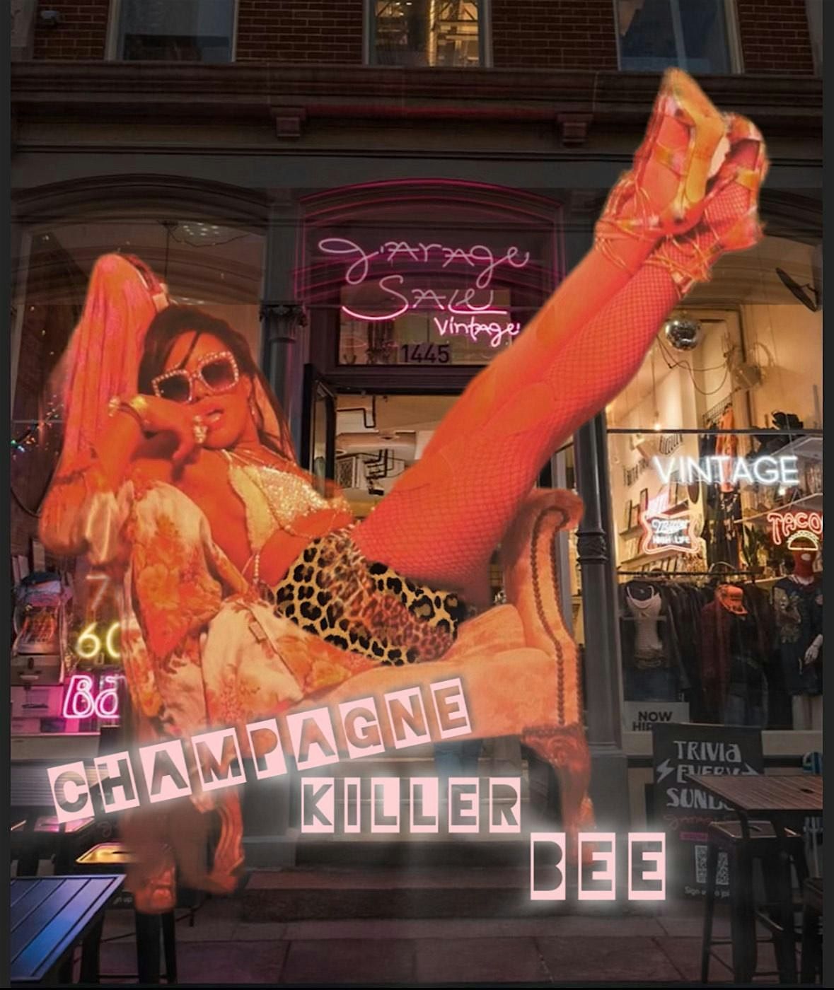 HOUSE PARTY SATURDAY w\/ Champagne Killer Bee!