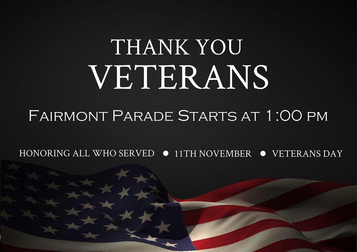 Fairmont Veterans Day Parade 2025