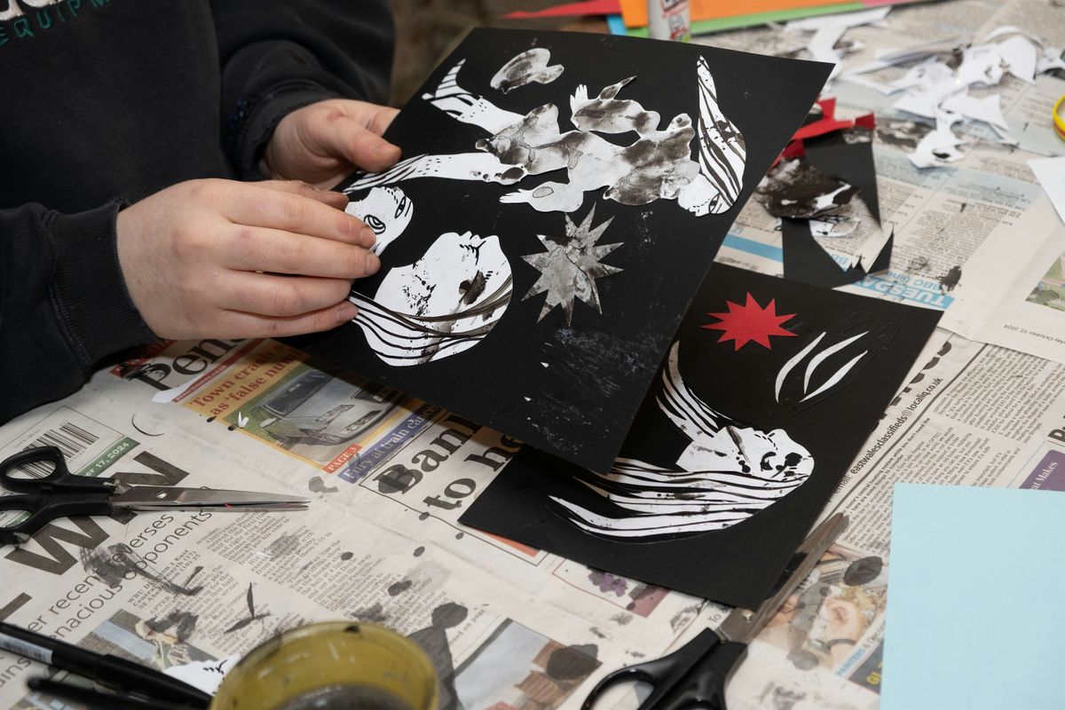 Decalcomania - Mindful print & collage - Art Workshop - 21st Nov