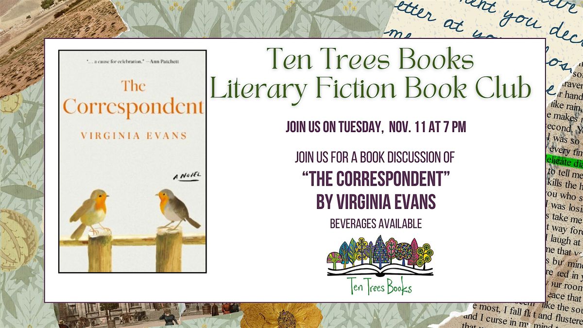 Literary Book Club at Ten Trees Books in Natick