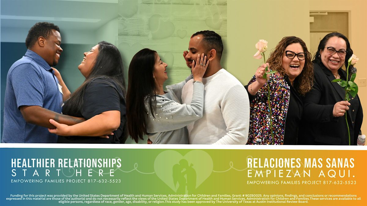 Talleres GRATUITOS para parejas:Construyamos una relaci\u00f3n m\u00e1s fuerte juntos