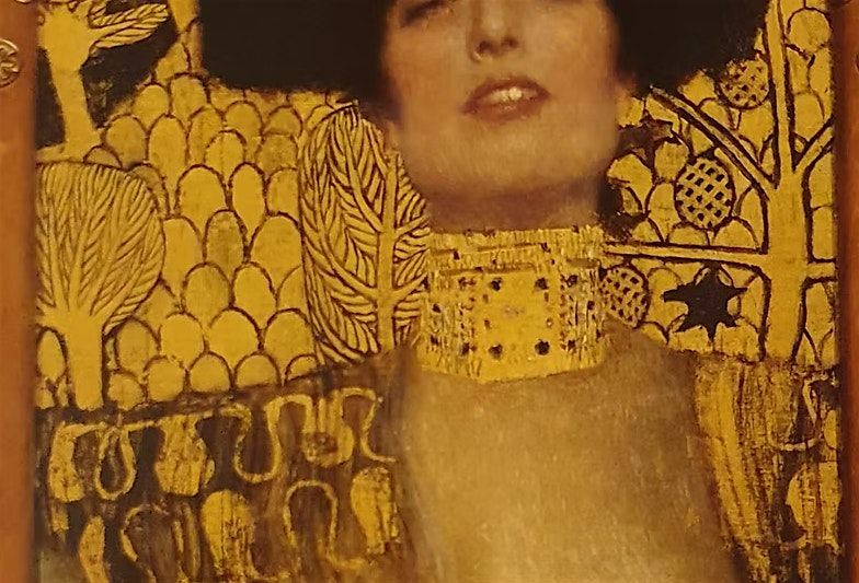 Klimt dibujando con modelo