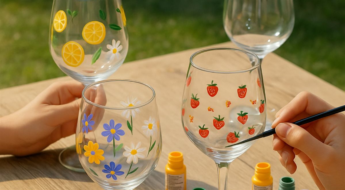 Sip & Paint - Wine Glass Painting Workshop