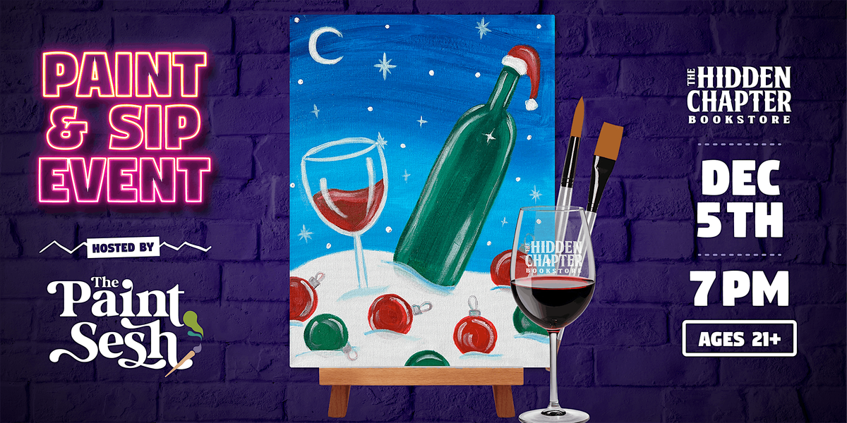 Holiday Paint & Sip Painting Event in Fort Thomas, KY \u2013 \u201cOnce Upon A Wine\u201d