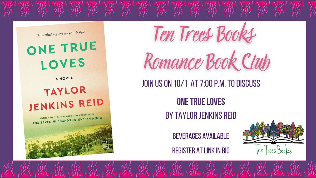 Romance Book Club at Ten Trees Books in Natick