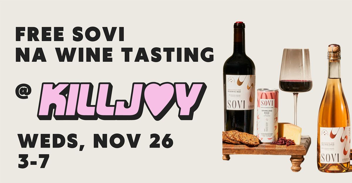 Free SOVI Wine Tasting