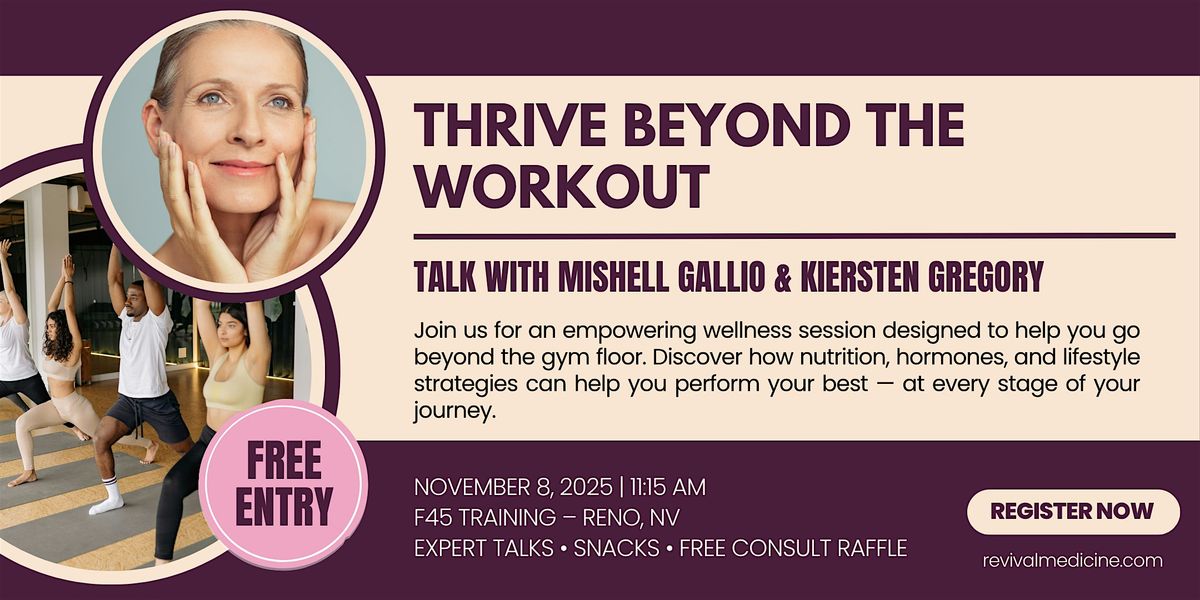 Thrive Beyond the Workout | F45 Wellness Session