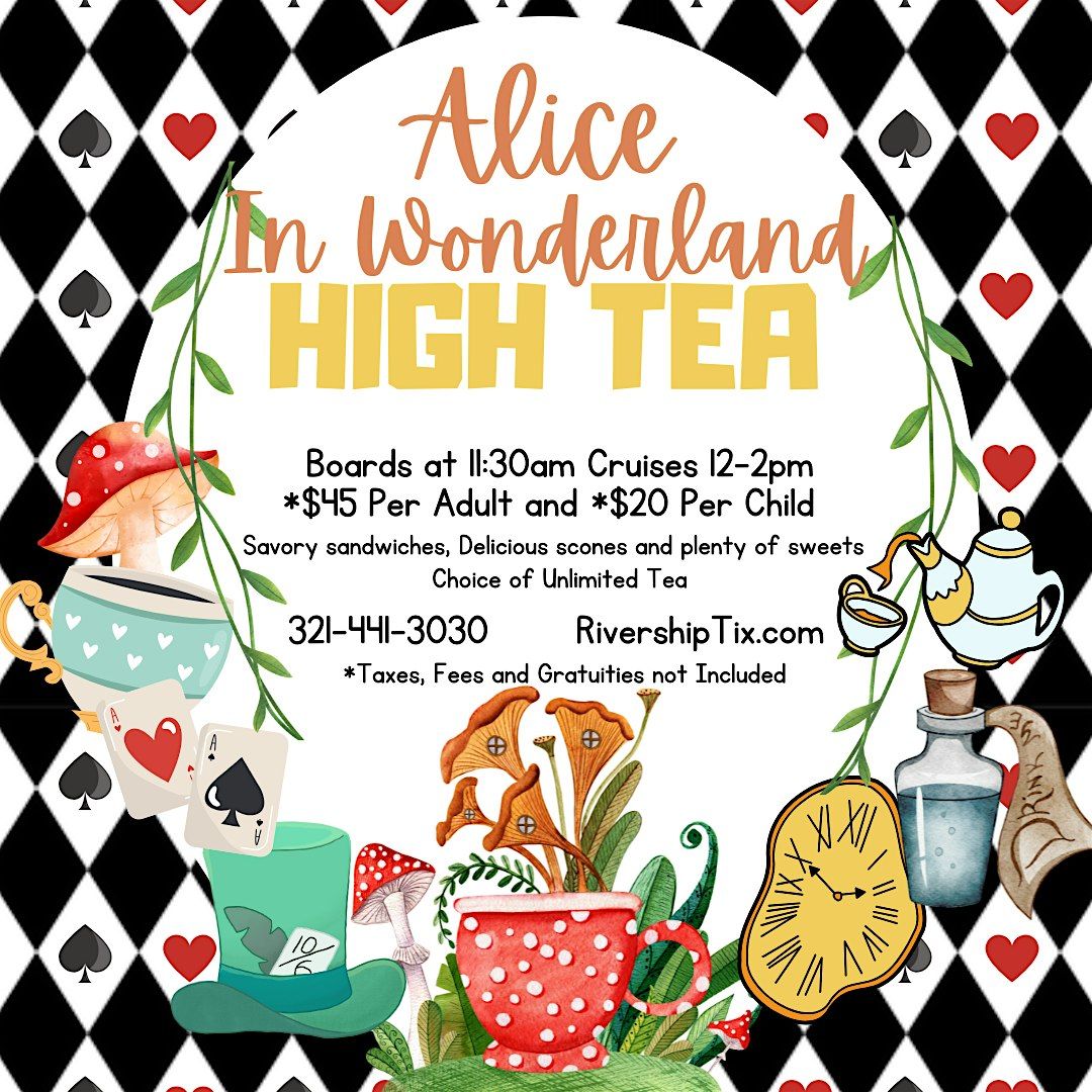 Alice in Wonderland High Tea Aboard the Barbara Lee