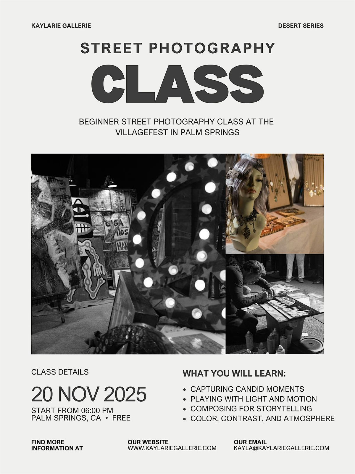 Free Photo Walk \u2014 Palm Springs VillageFest!