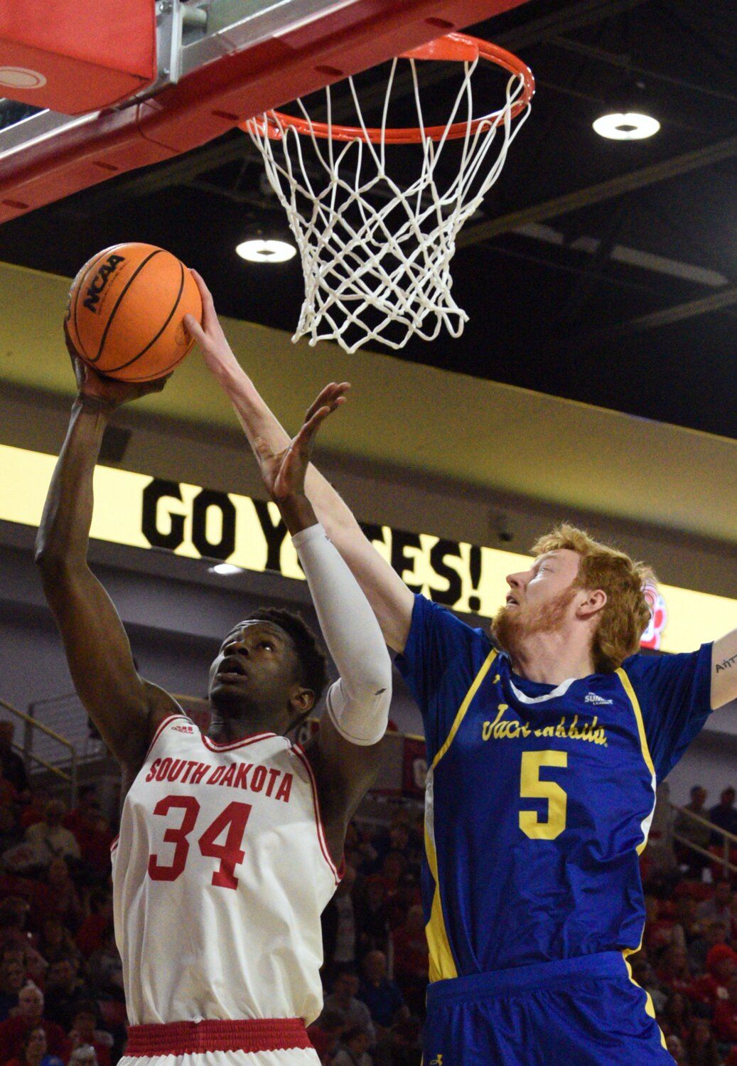 South Dakota State Jack Rabbits at South Dakota Coyotes Mens Basketball at Sanford Coyote Sports Center