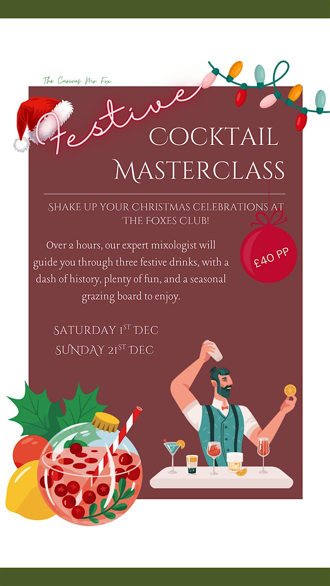 Festive Cocktail Masterclass