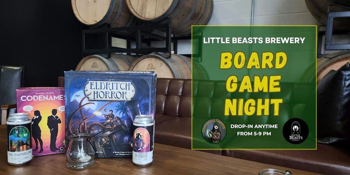 Board Game Night at Little Beasts Brewery in Whitby