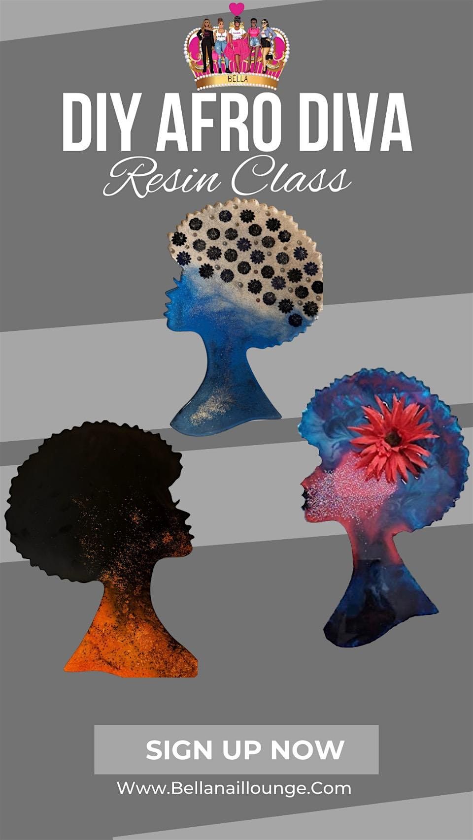 Resin Afro Diva