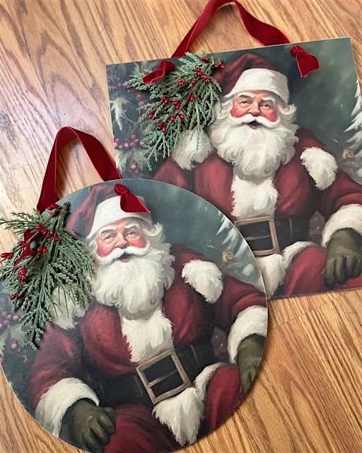 Holiday Decoupage Workshop with Green Velvet Creative Co.