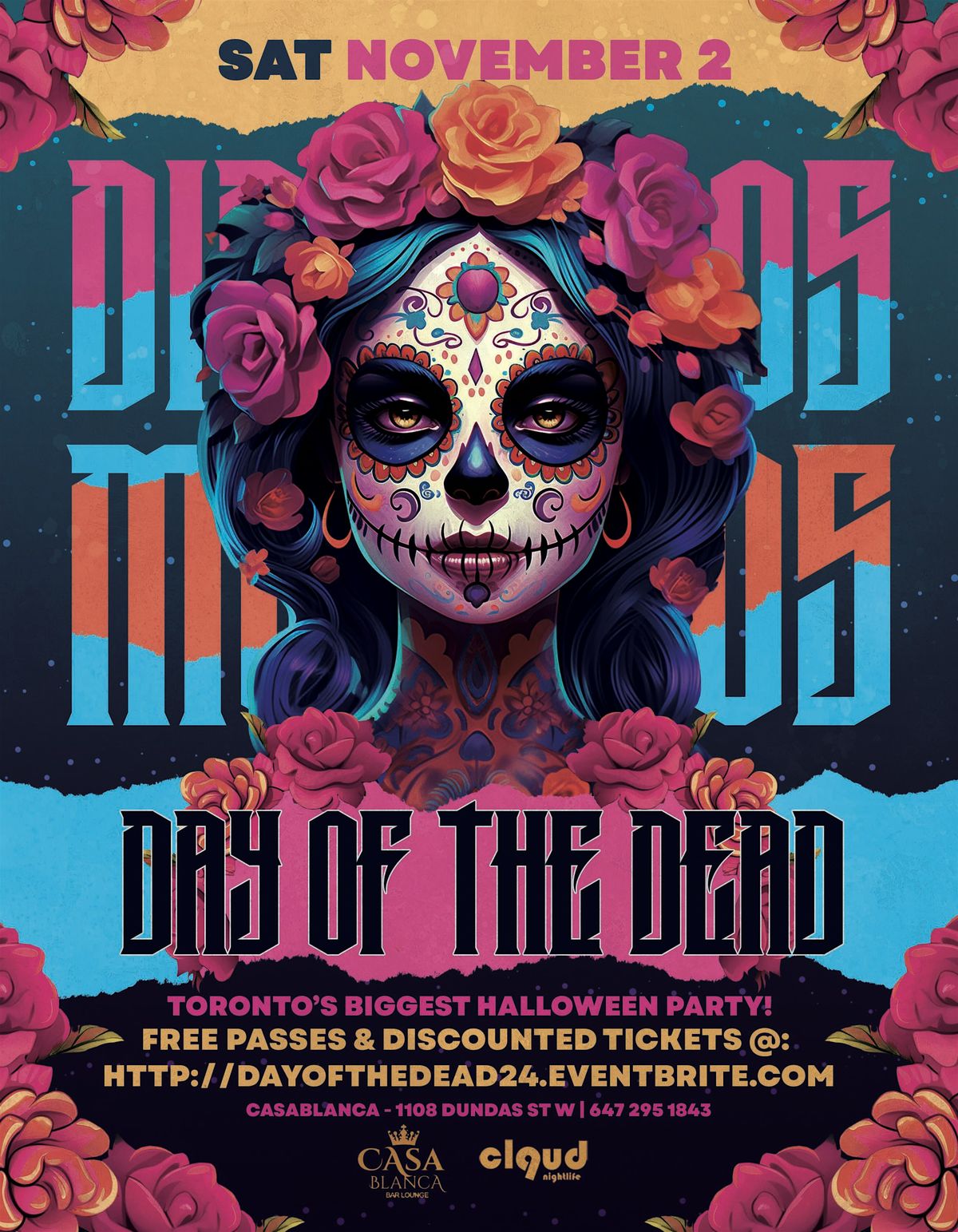 TMU DAY OF THE DEAD @ CASABLANCA | SUN NOV 2 | 17+ & FREE ENTRY