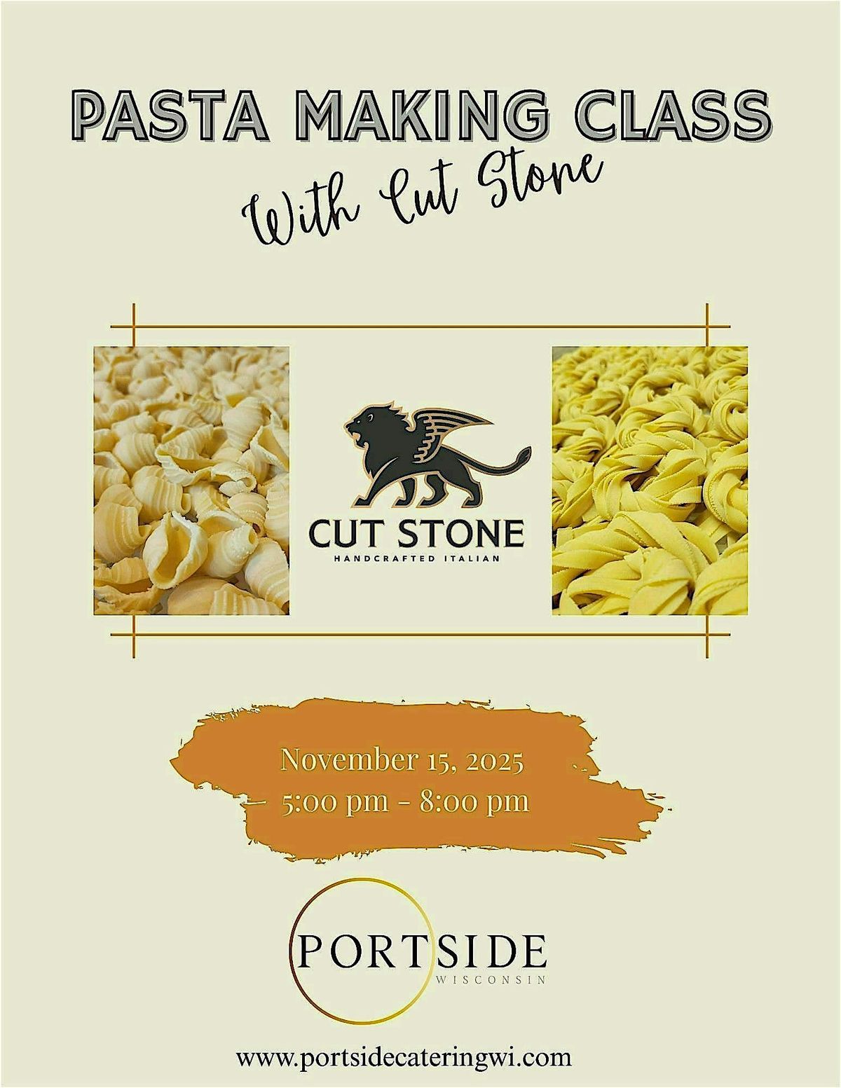 Pasta Making Class with Cut Stone