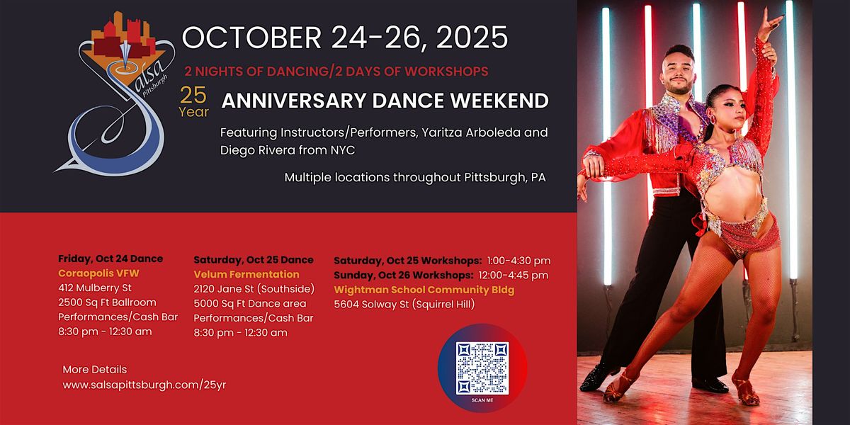 Salsa Pittsburgh's 25 Year Anniversary Dance Weekend