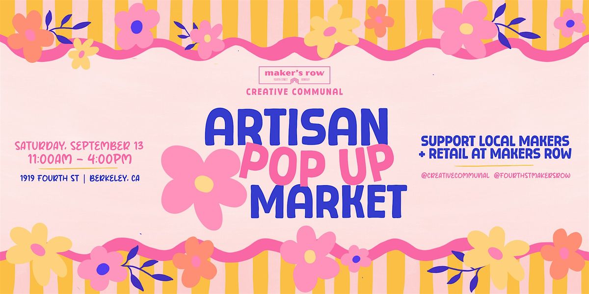 Artisan Pop Up Market
