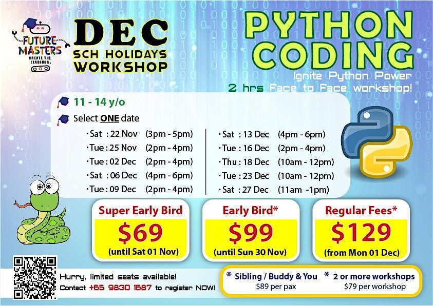 Future Masters Academy: December 2025 Python Coding Workshop