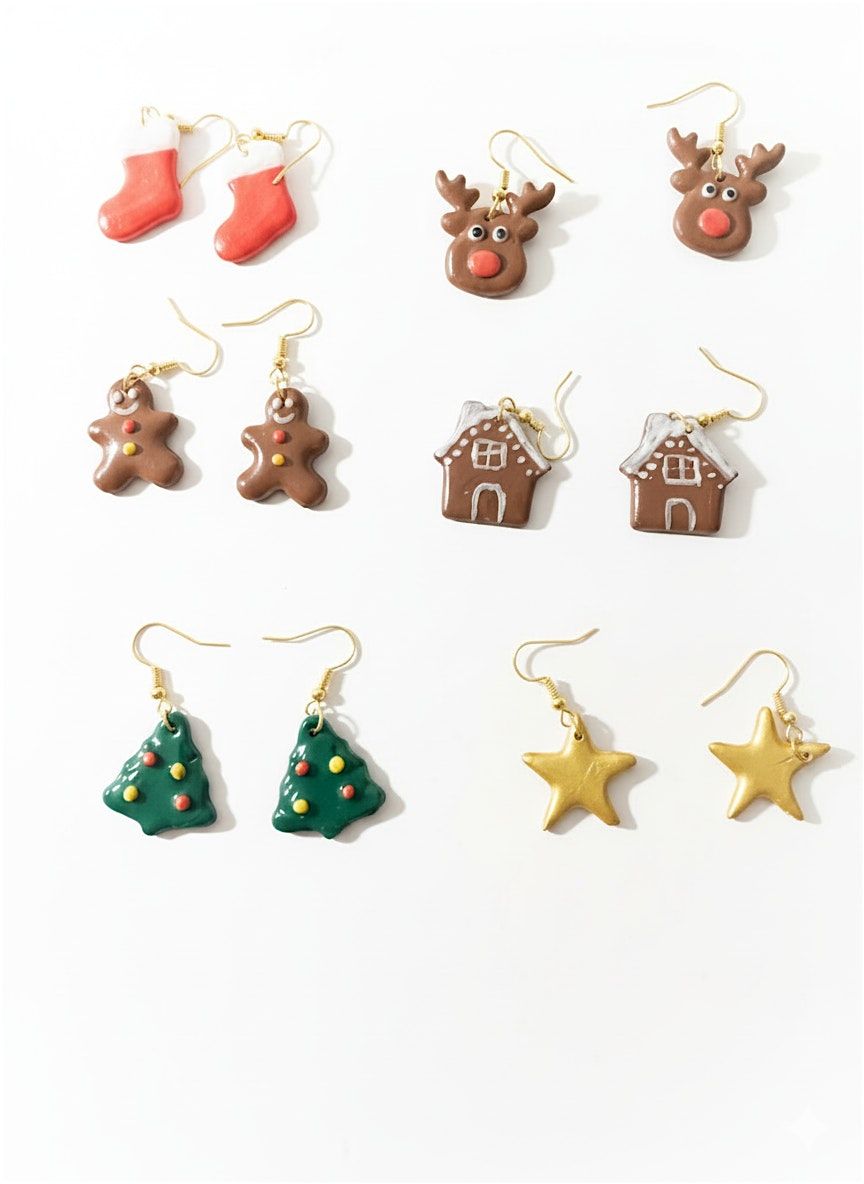 Christmas Polymer Clay Earring Workshop