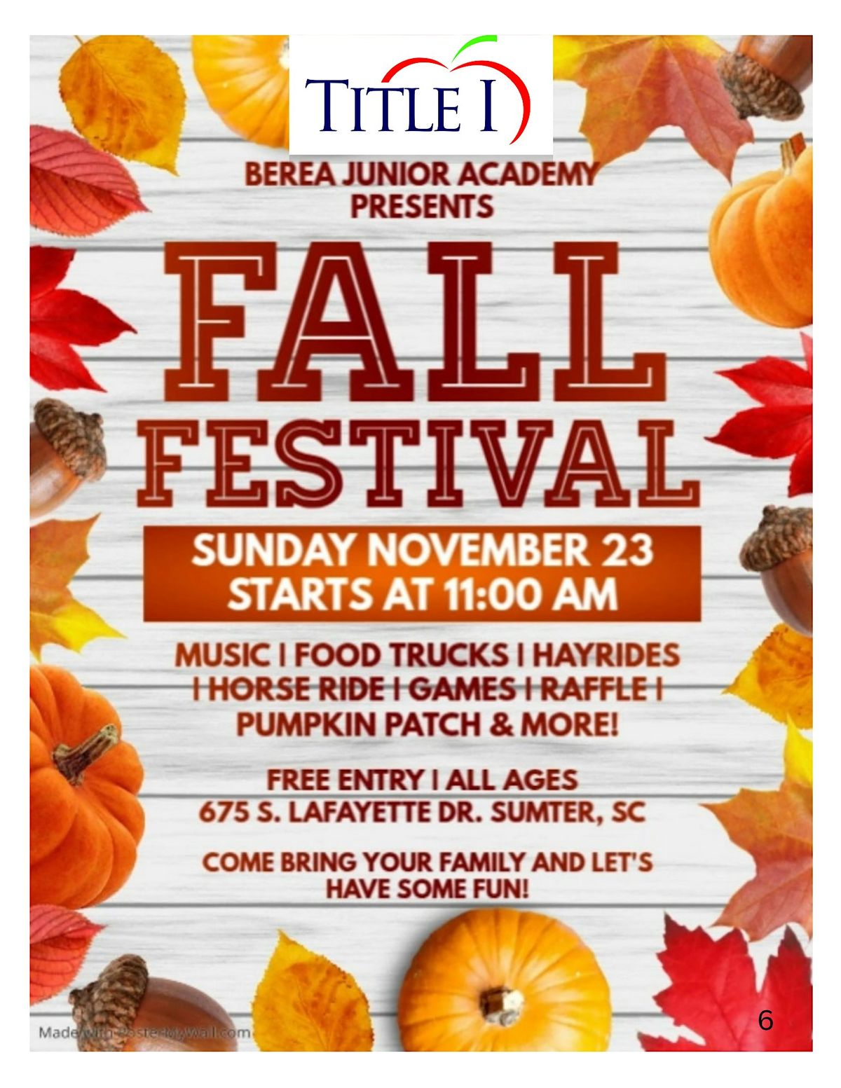 Berea Jr. Academy Fall Festsival