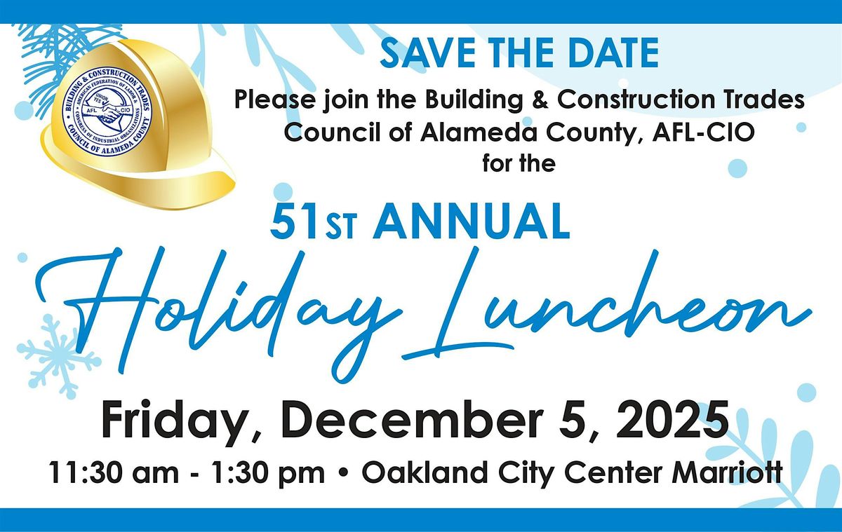Alameda County's BCTC 51st Annual Holiday Luncheon