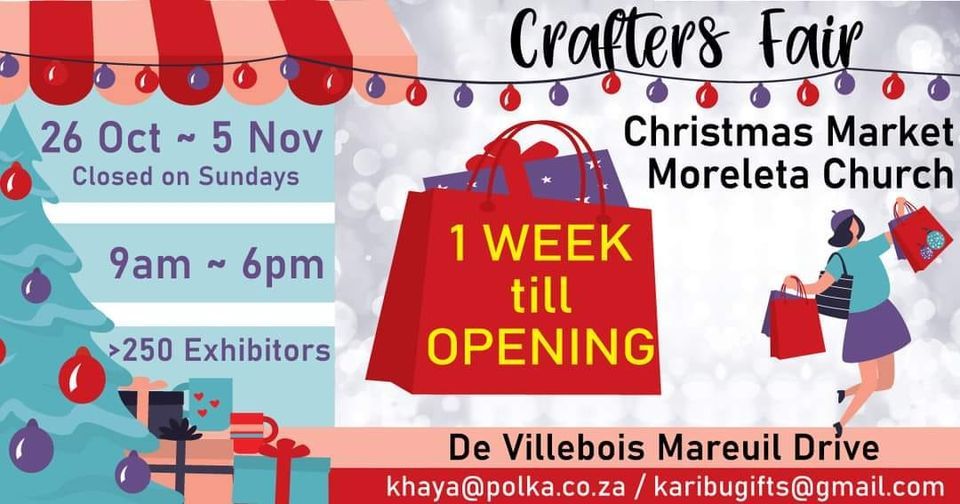 Crafters Fair Christmas Market Moreleta De Villebois Mareuil Dr