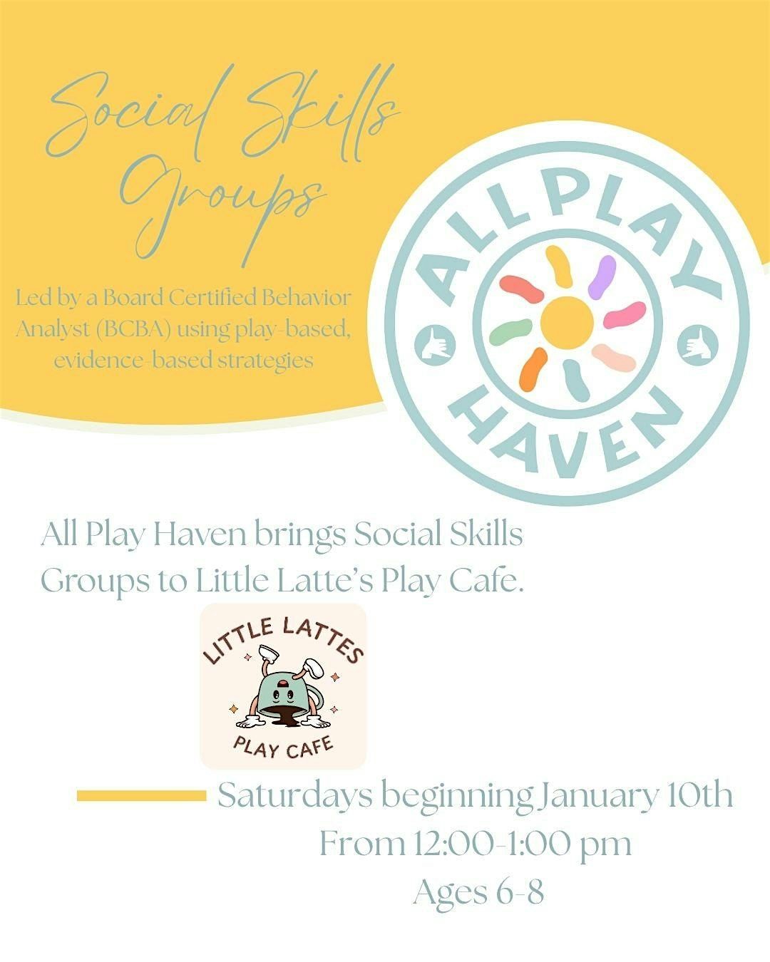 Social Skills Group Ages 6-8