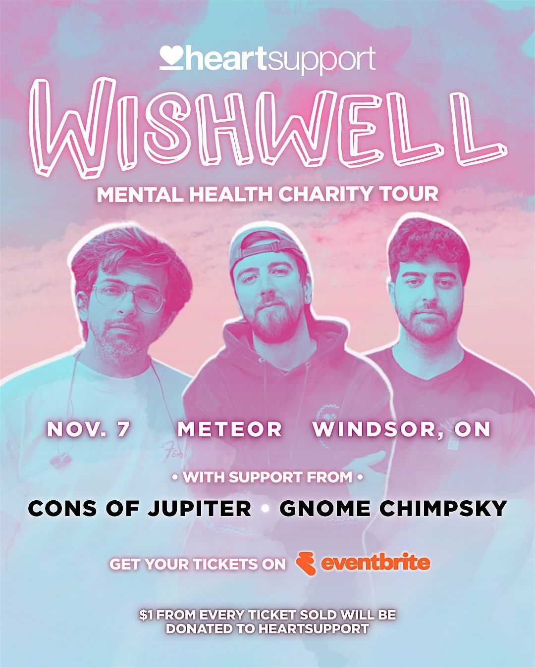 Wishwell, Cons of Jupiter, Gnome Chimpsky - Mental Health Charity Show