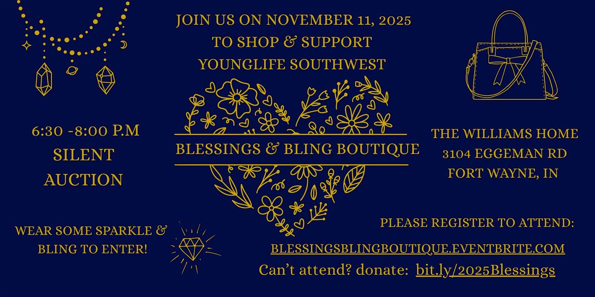 Blessings & Bling Boutique to Benefit YOUNGLIFE Southwest Fort Wayne