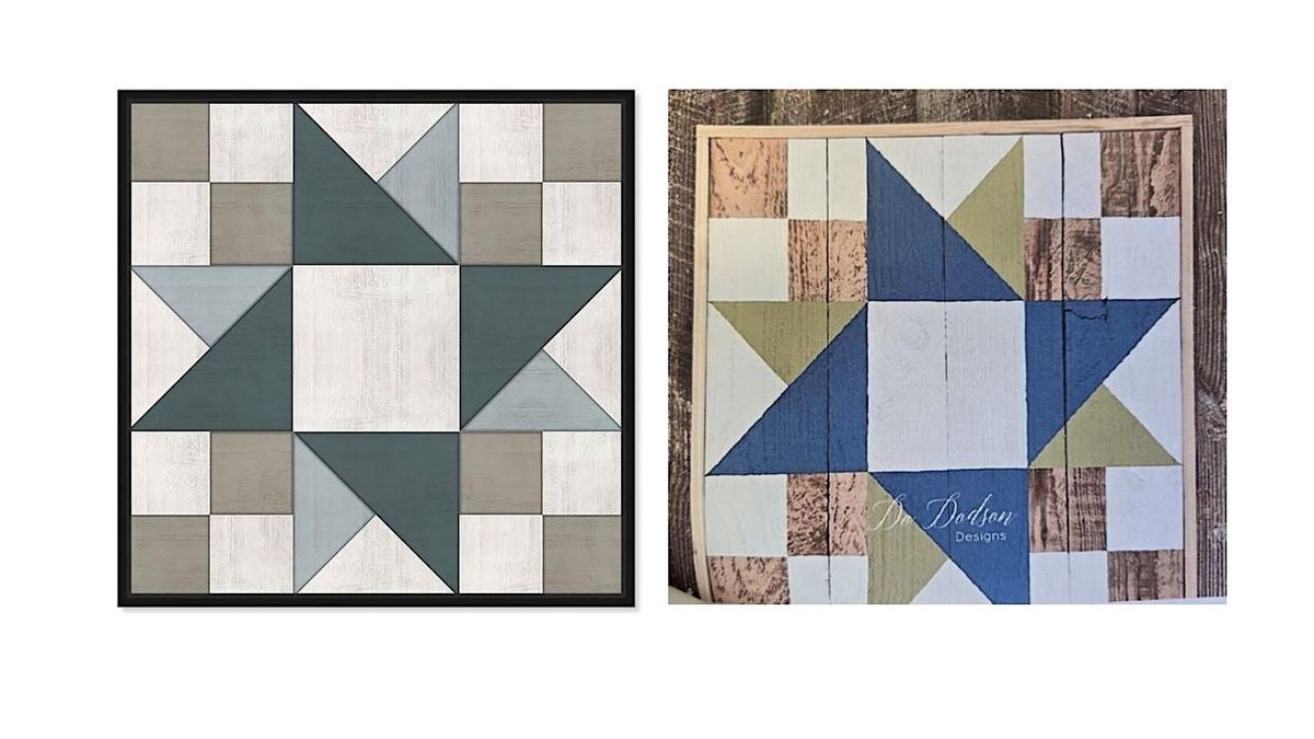 Double Friendship Star Quilt Painting