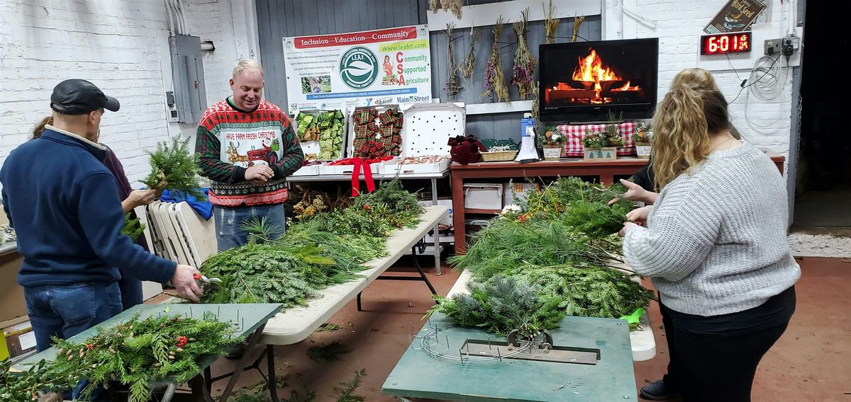 2025 Wreath Making Workshop at The LEAF