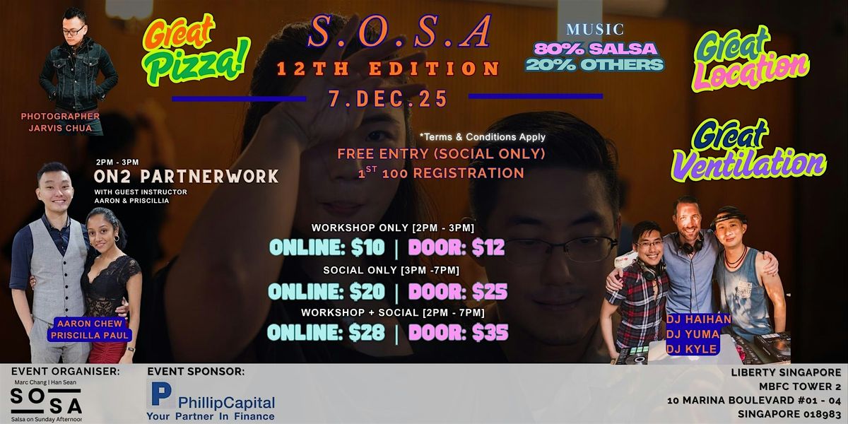 Salsa on Sunday Afternoon (SOSA) - 12th Edition