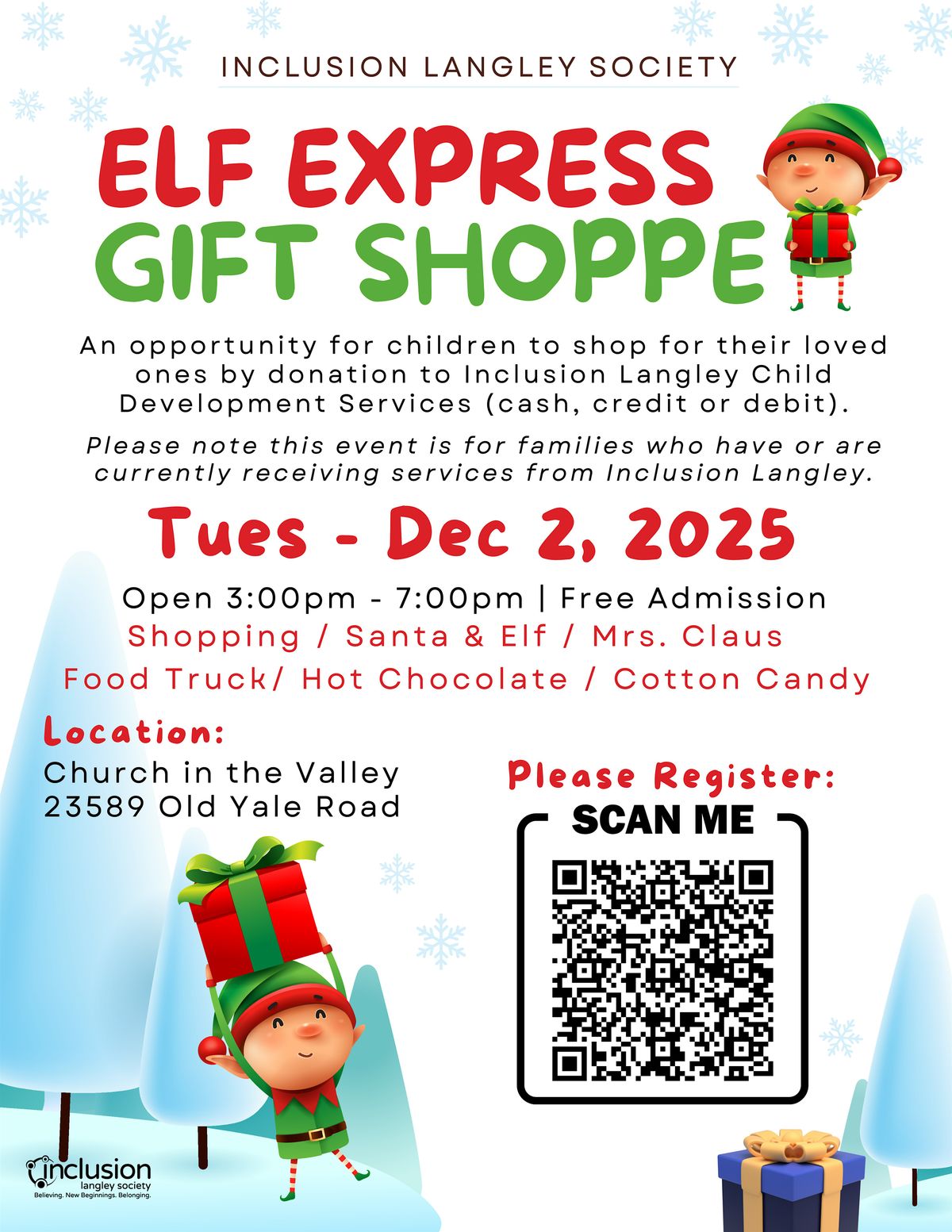 Inclusion Langley Elf Express Gift Shoppe