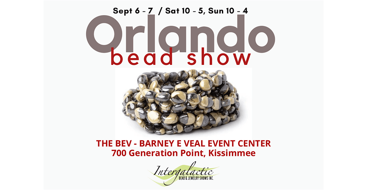 Orlando Bead Show September 6-7, 2025