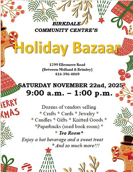 Birkdale Seniors Christmas Bazaar 2025