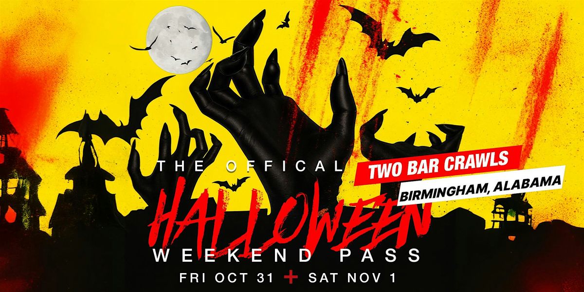 Haunted Hop & Halloween Bar Crawl Weekend Pass \u2013 Birmingham, Alabama 2025