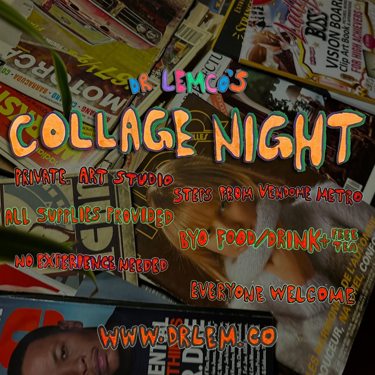 Collage Afternoon at Dr Lemco's Creative Club