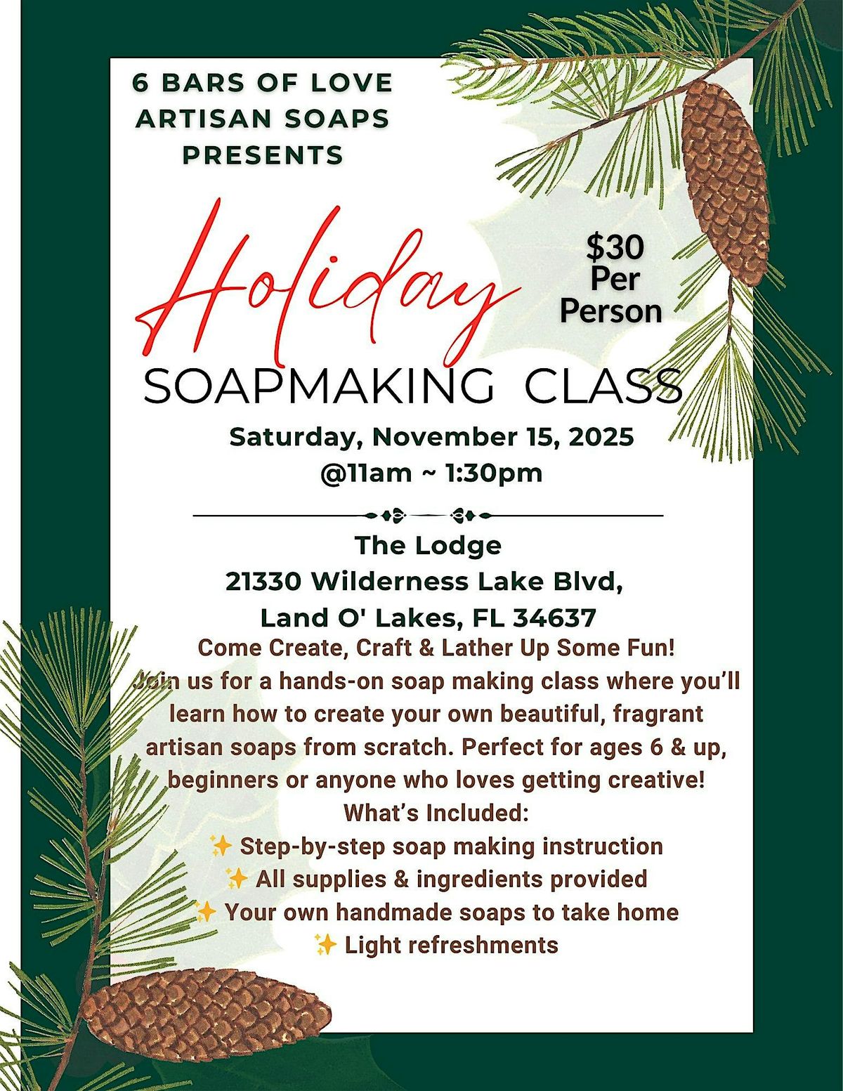 Holiday Soapmaking Class