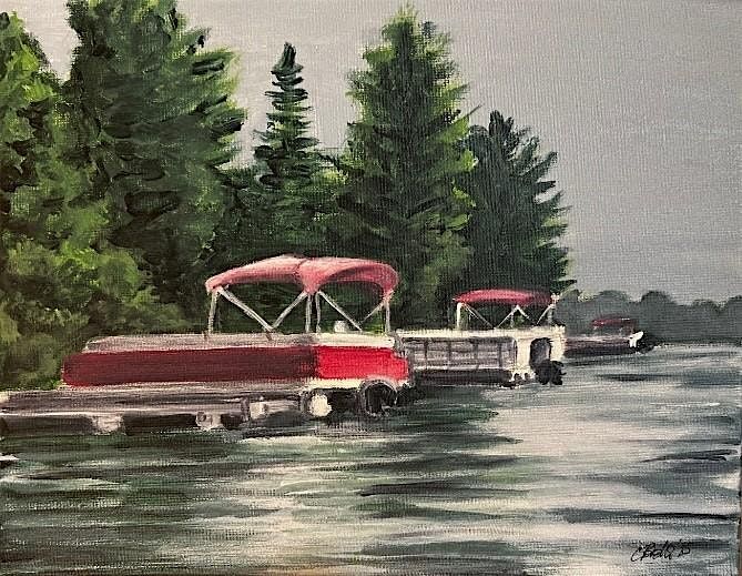 Pontoon Boats Painting | Cheryl Bielli, instructor