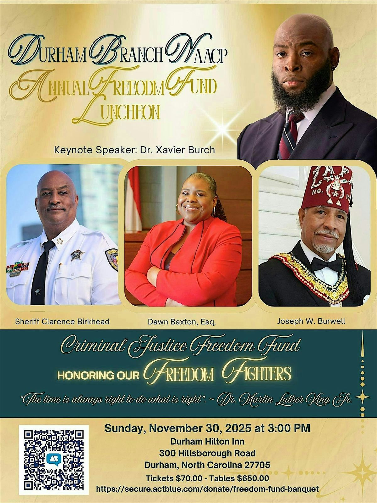 NAACP Durham Branch Annual Freedom Fund Luncheon