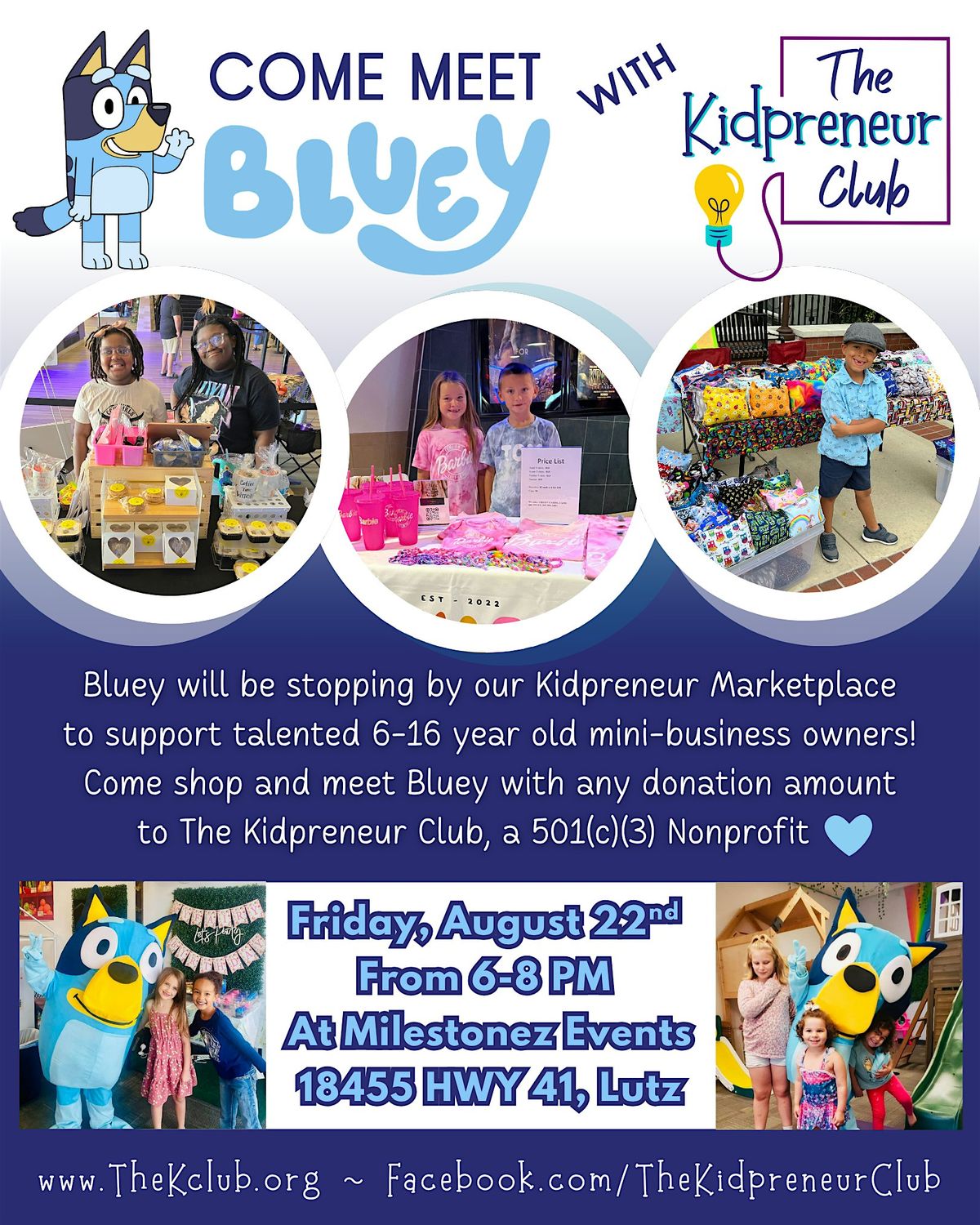 BLUEY's at our Kidpreneur Marketplace!
